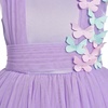 image:imageIDOPIP Toddler Girls Butterfly Birthday Dress Ruffle Tulle Flower Girl Wedding Pageant Formal Party Dress for Photo Shoot 16Purple