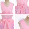 image:imageIDOPIP Toddler Girls Butterfly Birthday Dress Tulle Flower Girl Dress 16T  Butterfly Glitter Handkerchief Tulle Dress Embroidery Floral Lace Princess Ball Gown for Wedding Pageant Formal Photo PartyRainbow Pink