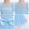 image:imageIDOPIP Toddler Girls Butterfly Dress Sparkly High Low Tulle Tutu Princess Birthday Party Dress for 16T Flower Girl WeddingBlue
