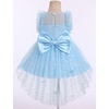 image:imageIDOPIP Toddler Girls Butterfly Dress Sparkly High Low Tulle Tutu Princess Birthday Party Dress for 16T Flower Girl WeddingBlue