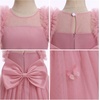 image:imageIDOPIP Toddler Girls Butterfly Dress Sparkly High Low Tulle Tutu Princess Birthday Party Dress for 16T Flower Girl WeddingDusty Pink