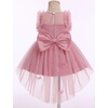 image:imageIDOPIP Toddler Girls Butterfly Dress Sparkly High Low Tulle Tutu Princess Birthday Party Dress for 16T Flower Girl WeddingDusty Pink