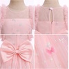image:imageIDOPIP Toddler Girls Butterfly Dress Sparkly High Low Tulle Tutu Princess Birthday Party Dress for 16T Flower Girl WeddingPink