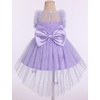 image:imageIDOPIP Toddler Girls Butterfly Dress Sparkly High Low Tulle Tutu Princess Birthday Party Dress for 16T Flower Girl WeddingPurple