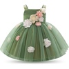 image:imageIDOPIP Toddler Baby Flower Girl Dress for Kids Wedding Pageant Party Prom Gown First Communion Birthday Tutu Tulle DressesGreen