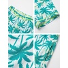 image:imageIDOPIP Boys Rash Guard Swimsuit Set UPF 50 Swim Shirt and Trunks for Beach  2PCS UPF 50 Sun Protection Swim Set with Quick Dry Rash Guard Shirt and Matching Swim Trunks For Beach Pool And VacationGreen