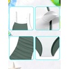 image:imageIDOPIP Girls One Piece Swimsuit for Kids 716 Years Teen Girl Bathing Suit Ruched Color Block Swimwear Tummy Control SwimsuitGreen