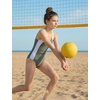 image:imageIDOPIP Girls One Piece Swimsuit for Kids 716 Years Teen Girl Bathing Suit Ruched Color Block Swimwear Tummy Control SwimsuitGreen
