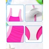 image:imageIDOPIP Girls One Piece Swimsuit for Kids 716 Years Teen Girl Bathing Suit Ruched Color Block Swimwear Tummy Control SwimsuitHot Pink