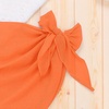 image:imageIDOPIP Girls One Piece Swimsuit with Beach Cover up Skirt 2 Piece Bathing Suit Adjustable Straps Swimwear Sets for Kids 716YOrange
