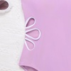 image:imageIDOPIP Girls One Piece Swimsuit with Beach Cover up Skirt 2 Piece Bathing Suit Adjustable Straps Swimwear Sets for Kids 716YPurple