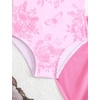 image:imageIDOPIP Girls One Piece Swimsuit with Beach Cover up Wrap Skirt Print Bikini Set 2 Piece Bathing Suit for Kids Swimwear 47TPurple Butterfly