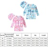 image:imageIDOPIP Kids Baby Boys Girls Float Suit Printed Floatation Swimsuit with Adjustable Buoyancy Floating Swimwear Toddler One Piece Bathing Suit Long Sleeve Swimming Beachwear with Cap Pink 34 Years