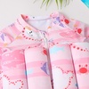 image:imageIDOPIP Kids Baby Boys Girls Float Suit Printed Floatation Swimsuit with Adjustable Buoyancy Floating Swimwear Toddler One Piece Bathing Suit Long Sleeve Swimming Beachwear with Cap Pink 23 Years