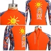 image:imageIDOPIP Kids Boys Girls Color Block One Piece Swimsuit Swimwear Long Sleeve Rash Guard Sunsuit Wetsuit Beachwear Bathing SuitOrange  Boy