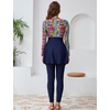 image:imageIDOPIP Muslim Burkini Swimsuits for Women Islamic Modest Swimwear Long Sleeve Full Cover Bathing Suit with Skirt Pants HijabNavy Blue