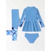 image:imageIDOPIP Muslim Swimsuits for Girls Kids Islamic Swimwear Burkini Full Long Sleeve Rash Guard Top Pants Modest Bathing Suit SetBlue 3pcs