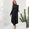 image:imageIDOPIP Muslim Swimsuits for Women with Hijab Islamic Burkini Swimwear Full Cover Long Sleeve Top Pants Dress Bathing SuitsBlack