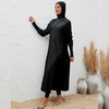 image:imageIDOPIP Muslim Swimsuits for Women with Hijab Islamic Burkini Swimwear Full Cover Long Sleeve Top Pants Dress Bathing SuitsBlack Long