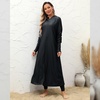 image:imageIDOPIP Muslim Swimsuits for Women with Hijab Islamic Burkini Swimwear Full Cover Long Sleeve Top Pants Dress Bathing SuitsBlack Long
