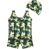 image:imageIDOPIP Toddler Boys Dinosaur Floatation Swimsuit Baby Float Suit Swim Vest with Buoyancy Floaties One Piece Bathing Suit 25TGreen Camouflage