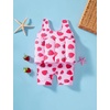 image:imageIDOPIP Toddler Floatation Swimsuit Swim Vest for Baby Boy Girls Float Suit with Buoyancy Floating Swimwear Bathing Suit 6M3TPink Strawberry