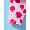 image:imageIDOPIP Toddler Floatation Swimsuit Swim Vest for Baby Boy Girls Float Suit with Buoyancy Floating Swimwear Bathing Suit 6M3TPink Strawberry