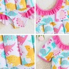 image:imageIDOPIP Toddler Floatation Swimsuit with Floaties Builtin Buoyancy Girls Boys Baby Float Suit One Piece Bathing Suit SwimwearPink Dinosaur
