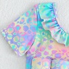 image:imageIDOPIP Toddler Floatation Swimsuit with Floaties Builtin Buoyancy Girls Boys Baby Float Suit One Piece Bathing Suit SwimwearRainbow Leopard