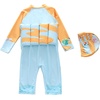 image:imageIDOPIP Toddler Kid Boy Floatation Swimsuit with Adjustable Buoyancy Baby Float Suit Swim Vest One Piece Swimsuit Bathing SuitYellow Planet
