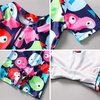image:imageIDOPIP Toddler Kids Baby Boys Girls One Piece Swimsuit Rash Guard with Sun Hat Two Piece Bathing Suit UPF 50 Sun ProtectionNavy Blue  Colorful Fish  Hat