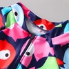 image:imageIDOPIP Toddler Kids Baby Boys Girls One Piece Swimsuit Rash Guard with Sun Hat Two Piece Bathing Suit UPF 50 Sun ProtectionNavy Blue  Colorful Fish  Hat