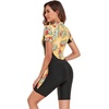 image:imageIDOPIP Women One Piece Rash Guard Swimsuit Surf Bathing Suit Summer Boyleg Swimming Suit Beach Wetsuit UV Protection SwimwearYellow