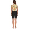 image:imageIDOPIP Women One Piece Rash Guard Swimsuit Surf Bathing Suit Summer Boyleg Swimming Suit Beach Wetsuit UV Protection SwimwearYellow