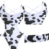 image:imageIDOPIP Women Sexy Milk Cow Maid Lingerie Set Anime Lolita Cosplay Mini Bikini Bra Underwear Nightwear Fancy Dress up Costume005 White Cow Bodysuit Set 2pcs