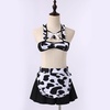 image:imageIDOPIP Women Sexy Milk Cow Maid Lingerie Set Anime Lolita Cosplay Mini Bikini Bra Underwear Nightwear Fancy Dress up Costume007 White Cow Maid Skirt Set