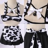 image:imageIDOPIP Women Sexy Milk Cow Maid Lingerie Set Anime Lolita Cosplay Mini Bikini Bra Underwear Nightwear Fancy Dress up Costume007 White Cow Maid Skirt Set