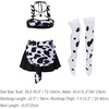 image:imageIDOPIP Women Sexy Milk Cow Maid Lingerie Set Anime Lolita Cosplay Mini Bikini Bra Underwear Nightwear Fancy Dress up Costume007 White Cow Maid Skirt Set