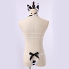 image:imageIDOPIP Women Sexy Milk Cow Maid Lingerie Set Anime Lolita Cosplay Mini Bikini Bra Underwear Nightwear Fancy Dress up Costume008 White Cow Bikini Set  Ears