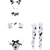 image:imageIDOPIP Women Sexy Milk Cow Maid Lingerie Set Anime Lolita Cosplay Mini Bikini Bra Underwear Nightwear Fancy Dress up Costume008 White Cow Bikini Set  Ears