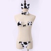 image:imageIDOPIP Women Sexy Milk Cow Maid Lingerie Set Anime Lolita Cosplay Mini Bikini Bra Underwear Nightwear Fancy Dress up Costume008 White Cow Bikini Set  Ears