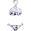 image:imageIDOPIP Women Sexy Milk Cow Maid Lingerie Set Anime Lolita Cosplay Mini Bikini Bra Underwear Nightwear Fancy Dress up Costume011 White Cow Halter  Stockings