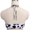image:imageIDOPIP Women Sexy Milk Cow Maid Lingerie Set Anime Lolita Cosplay Mini Bikini Bra Underwear Nightwear Fancy Dress up Costume011 White Cow Halter  Stockings