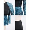 image:imageIDOPIP Women Two Piece Rash Guard Sets Long Sleeve Floral Print UPF50 Swim Dress with Shorts Modest Swimsuit Bathing SuitBlack