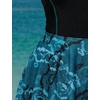 image:imageIDOPIP Women Two Piece Rash Guard Sets Long Sleeve Floral Print UPF50 Swim Dress with Shorts Modest Swimsuit Bathing SuitBlack