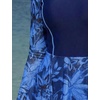 image:imageIDOPIP Women Two Piece Rash Guard Sets Long Sleeve Floral Print UPF50 Swim Dress with Shorts Modest Swimsuit Bathing SuitNavy Blue
