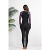 image:imageIDOPIP Womens Full Body Rash Guard One Piece Swimsuits Zip Front UPF50 Long Sleeve Modest Bathing Suit Surfing SwimwearPink
