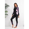image:imageIDOPIP Womens Full Body Rash Guard One Piece Swimsuits Zip Front UPF50 Long Sleeve Modest Bathing Suit Surfing SwimwearPink