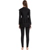 image:imageIDOPIP Womens Modest Muslim Swimsuit Islamic Long Sleeve Rash Guard Burkini Beach Bathing Suit Sun Protection Swimming SuitBlack