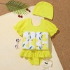 image:imageKids Baby Girls Float Suit Duck Floatation Swimsuit with Adjustable Buoyancy Bathing Swimwear Toddler One Piece Swimming Suit Summer Swim Vest Jacket Ruffle Tutu Swim Dress Yellow Duck 34T